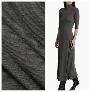 NEW Vince Turtleneck A-Line Knit Midi-Dress Sz S Malachite Green NWT